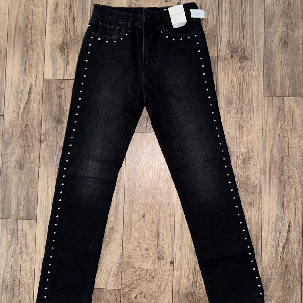 NWT Gap High Rise Studded '90s Straight Jeans